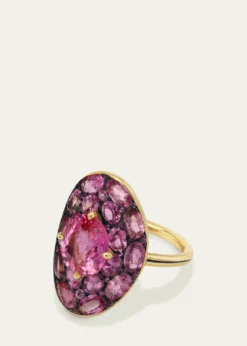 Vram18K Pink Sapphire Ring