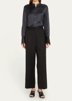 WE-AR4Pleated Boyfriend Pants