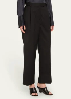 WE-AR4Pleated Boyfriend Pants