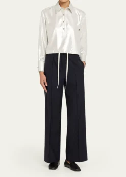 WE-AR4The Chaplin Pinstripe Straight-Leg Trousers