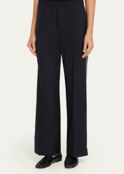 WE-AR4The Chaplin Pinstripe Straight-Leg Trousers