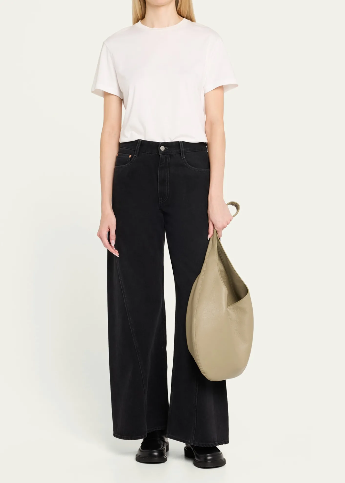 WE-AR4The H Leather Hobo Bag