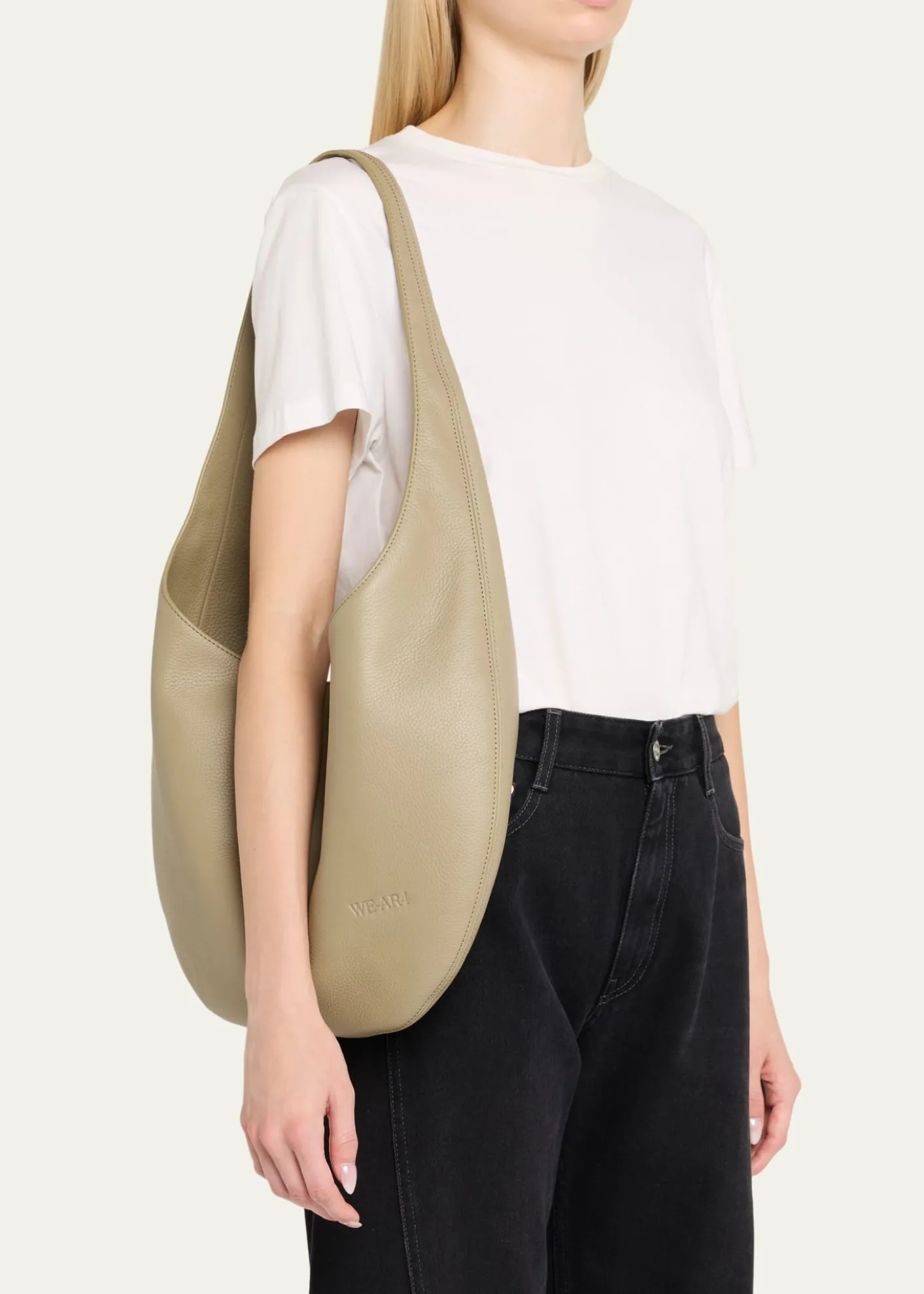 WE-AR4The H Leather Hobo Bag