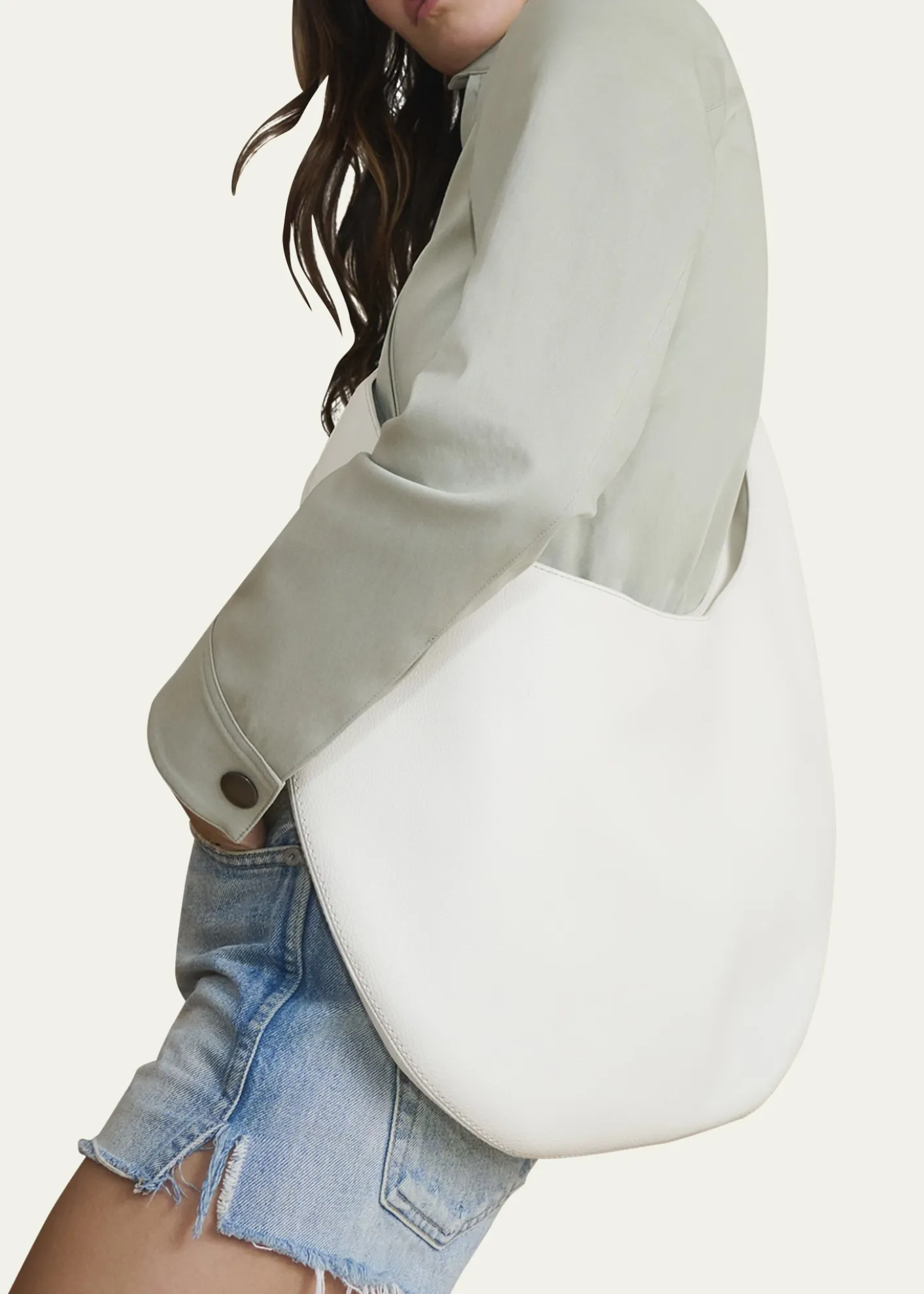 WE-AR4The H Leather Hobo Bag