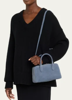 WE-AR4The Ivy 22 Suede Top-Handle Bag