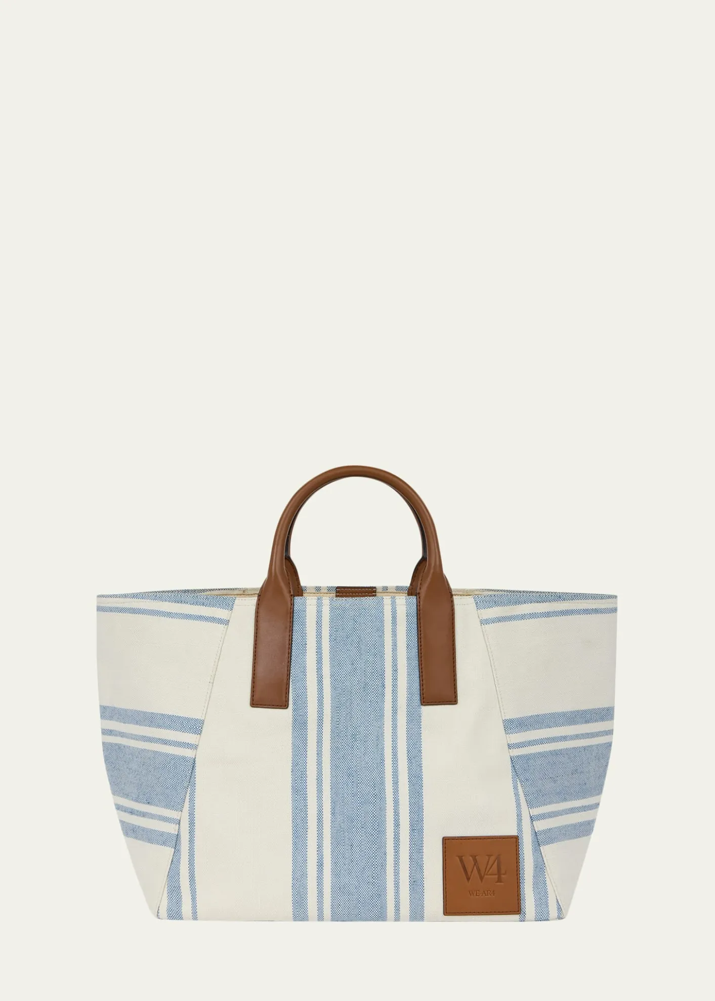 WE-AR4The Riviera Striped Canvas Tote Bag