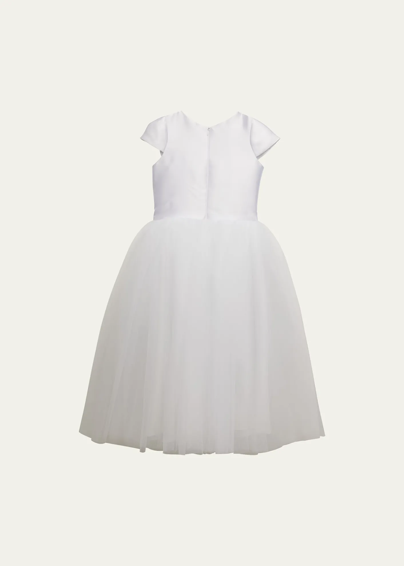 White Label by ZoeGirl's Elizabeth Satin Bow Tulle Dress, Size 2-12
