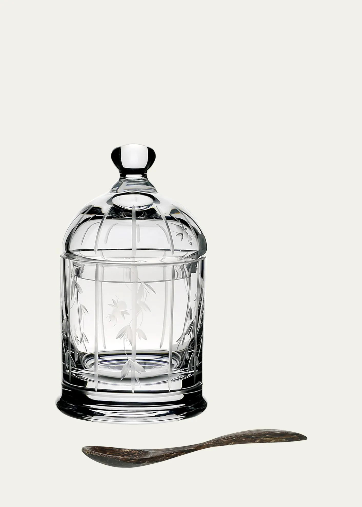 William Yeoward CrystalAbby Honey Jar with Spoon, 8 oz.