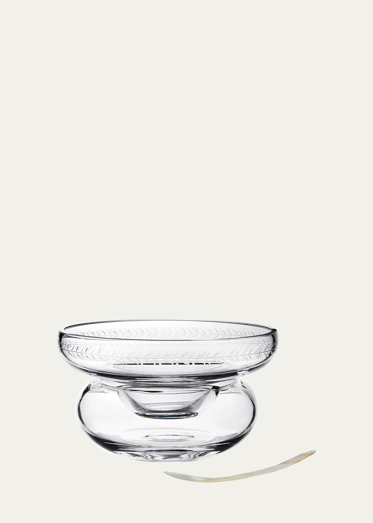 William Yeoward CrystalAda Caviar Server with Spoon