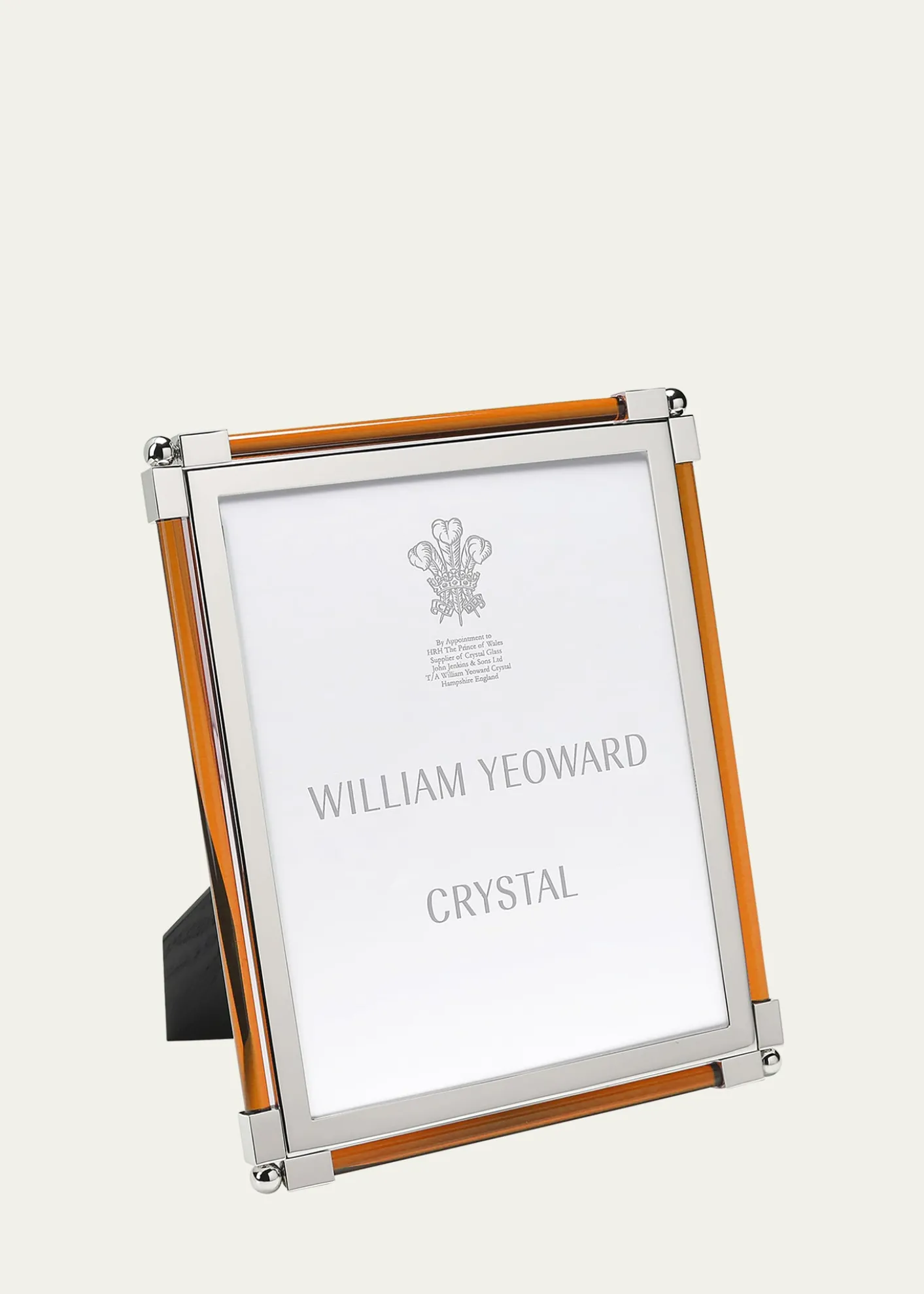 William Yeoward CrystalNew Classic Amber Frame, 8 x 10