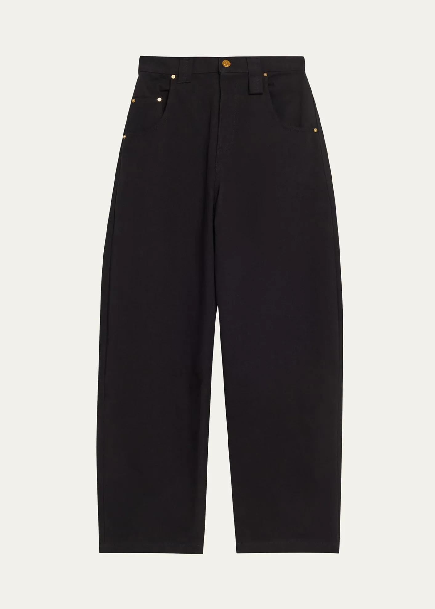 Willy ChavarriaBad Girl Wide Barrel-Leg Jeans