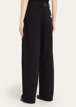 Willy ChavarriaBad Girl Wide Barrel-Leg Jeans
