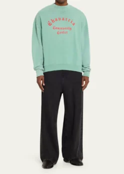 Willy ChavarriaMen's Hooligan Cotton Crewneck Sweater