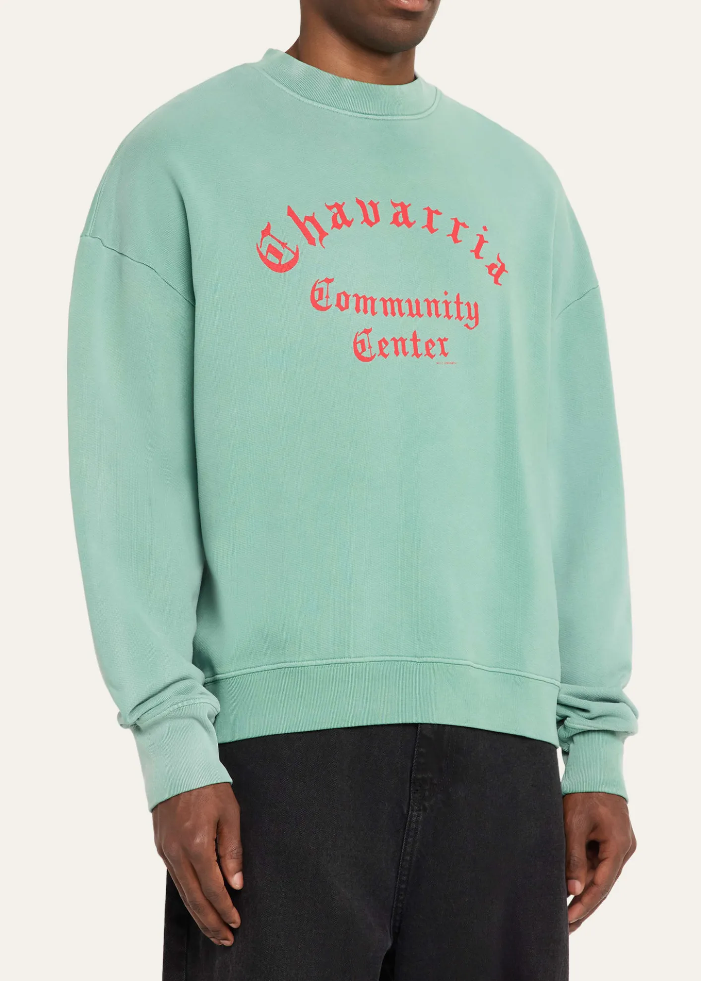 Willy ChavarriaMen's Hooligan Cotton Crewneck Sweater