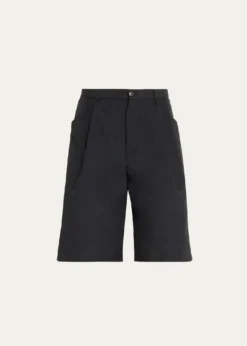 Willy ChavarriaMen's Pleated Wide-Leg Shorts