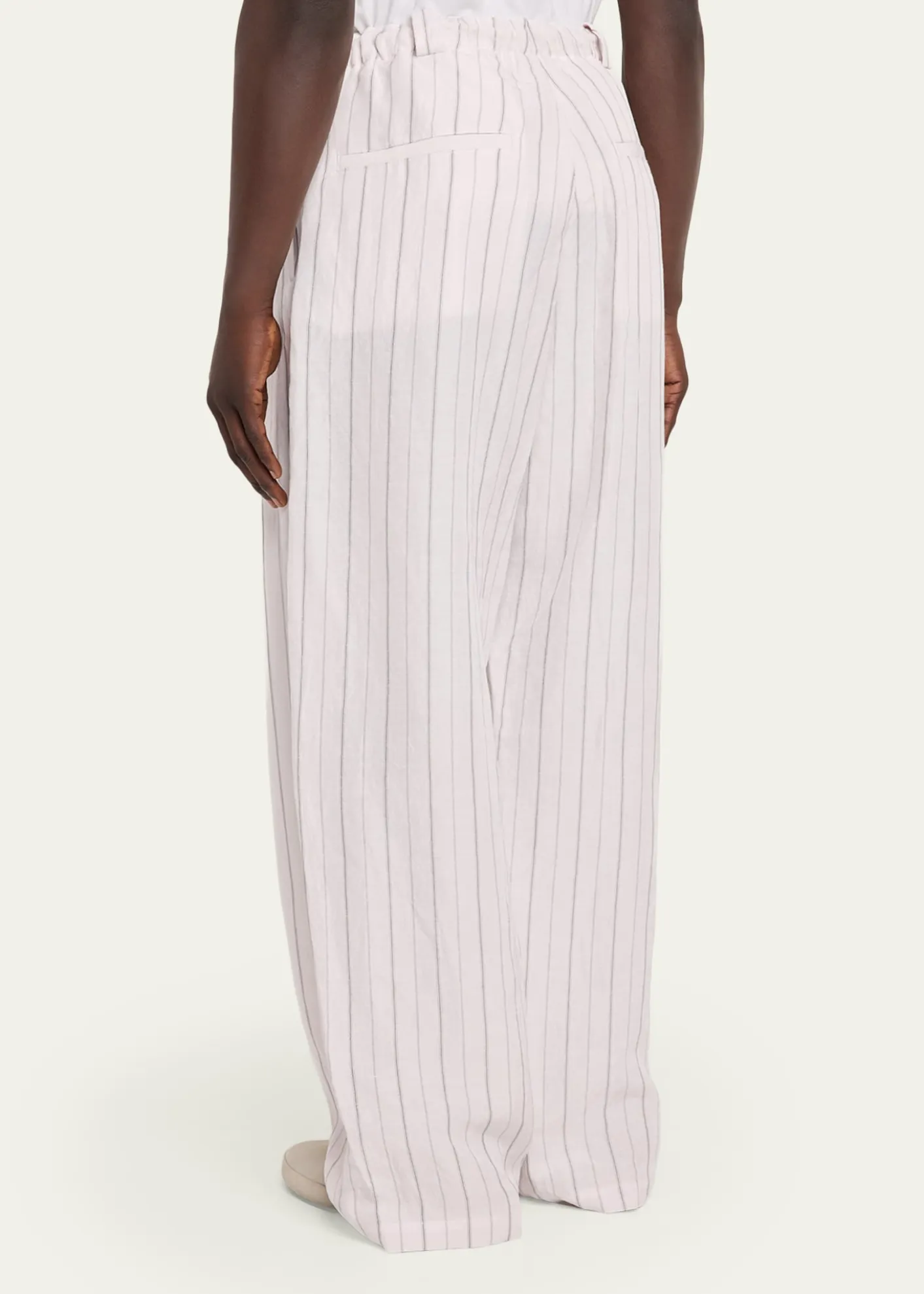Willy ChavarriaMen's Toluca Striped Oversized Linen-Blend Pants