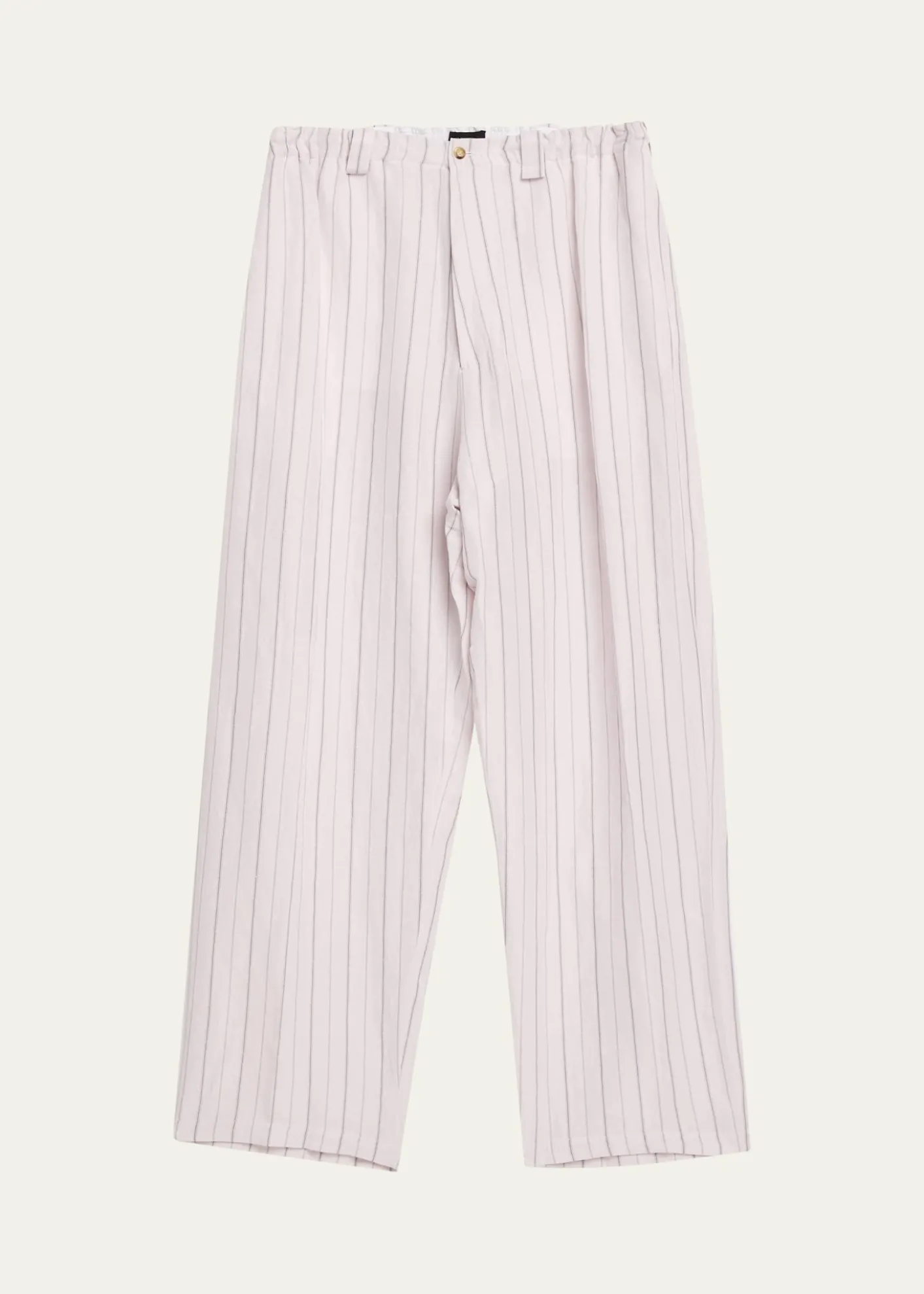 Willy ChavarriaMen's Toluca Striped Oversized Linen-Blend Pants