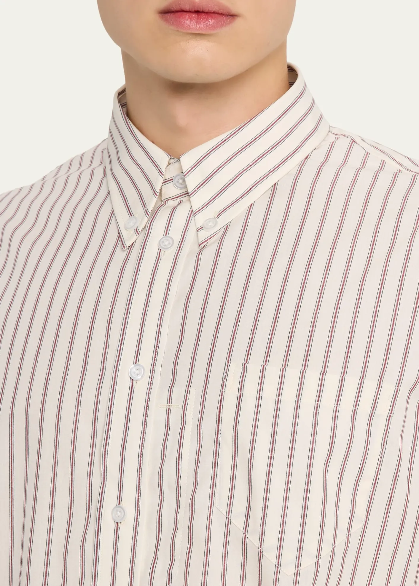 Willy ChavarriaMen's Veterano Stripe Button-Down Shirt with Pocket