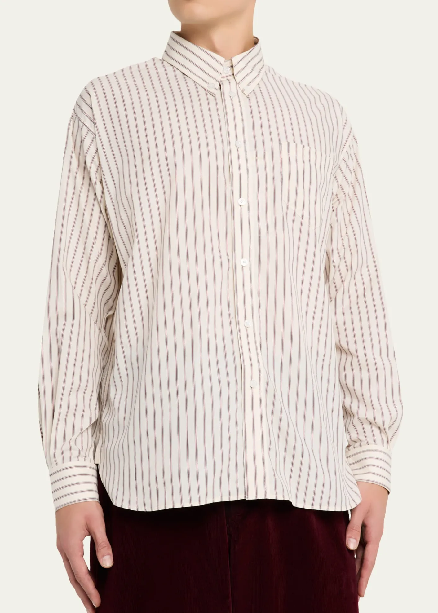 Willy ChavarriaMen's Veterano Stripe Button-Down Shirt with Pocket