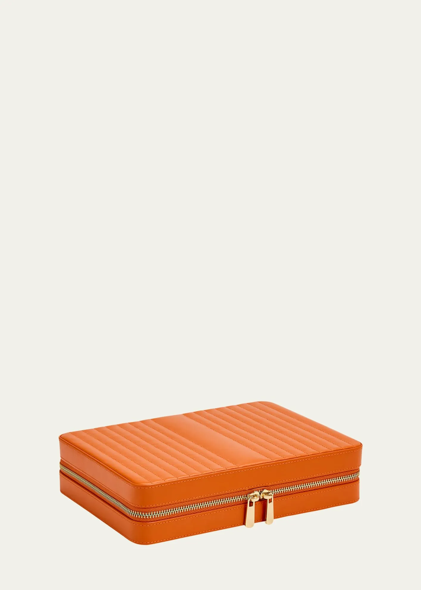 WOLFMaria Large Quilted Zip Jewelry Case