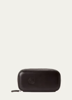 WOLFx WM Brown Two-Piece Watch Zip Case