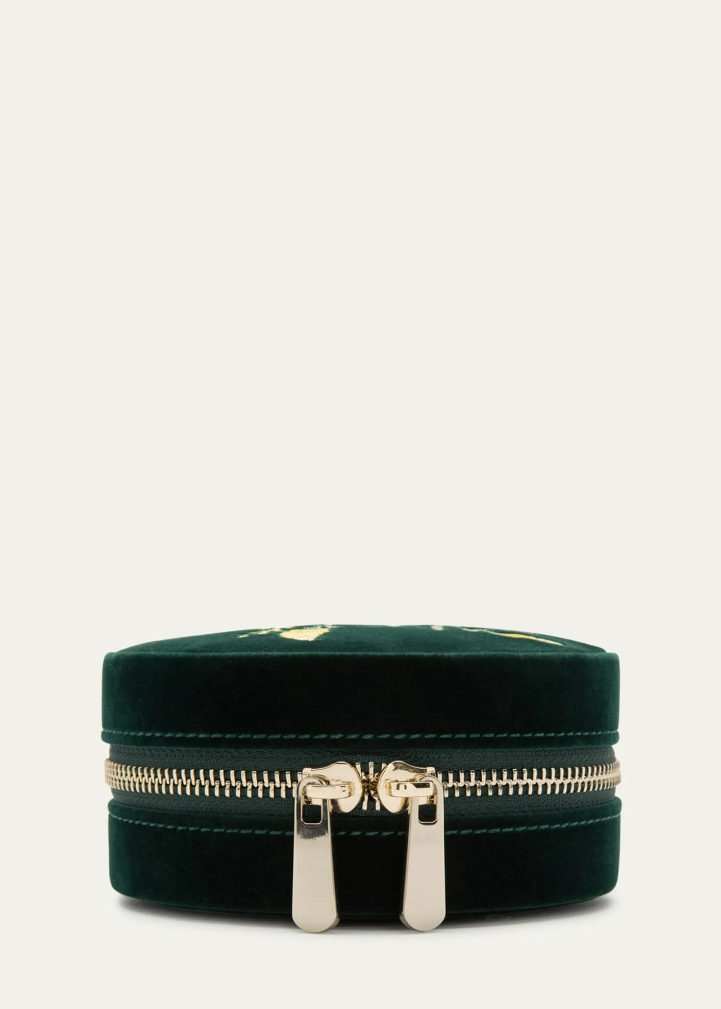 WOLFZoe Round Travel Jewelry Case