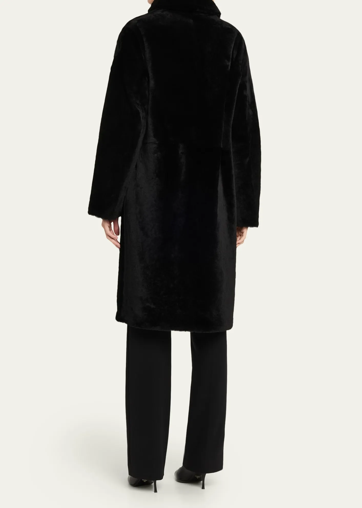 Yves SalomonIroned Lamb Shearling Coat
