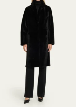 Yves SalomonIroned Lamb Shearling Coat