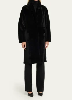 Yves SalomonIroned Lamb Shearling Coat