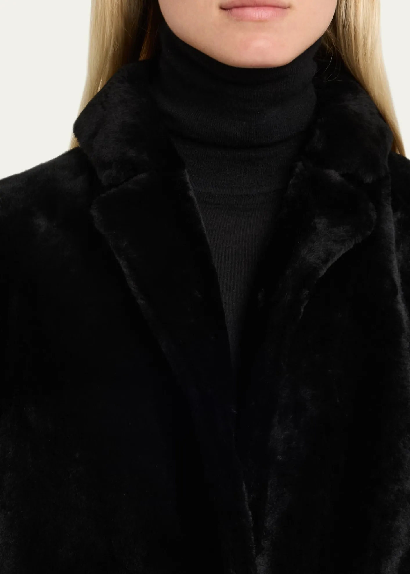 Yves SalomonIroned Lamb Shearling Coat