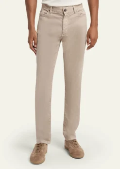 ZEGNACity Stretch Cotton-Linen Jeans