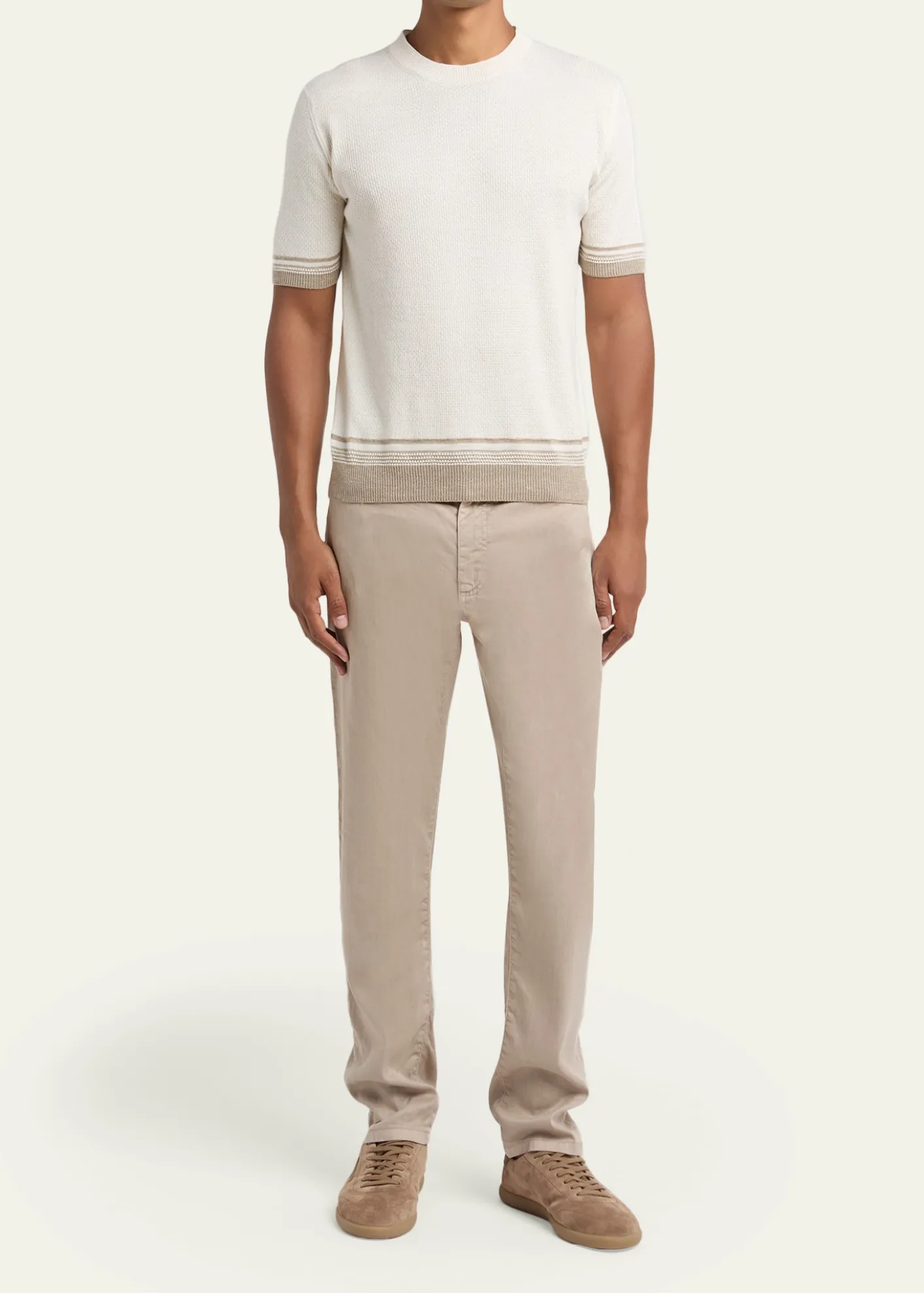 ZEGNACity Stretch Cotton-Linen Jeans