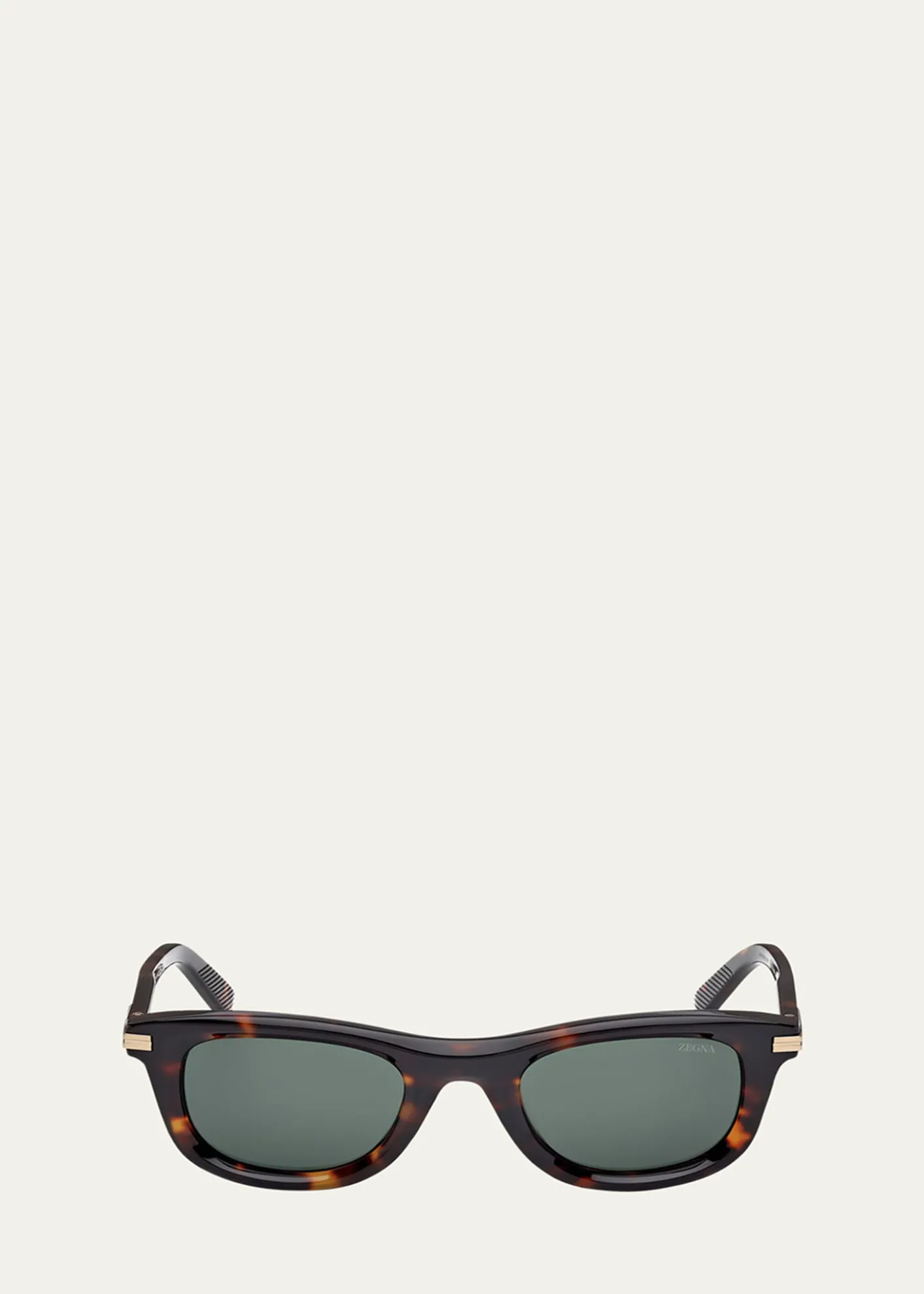 ZEGNAMen's Acetate Square Sunglasses