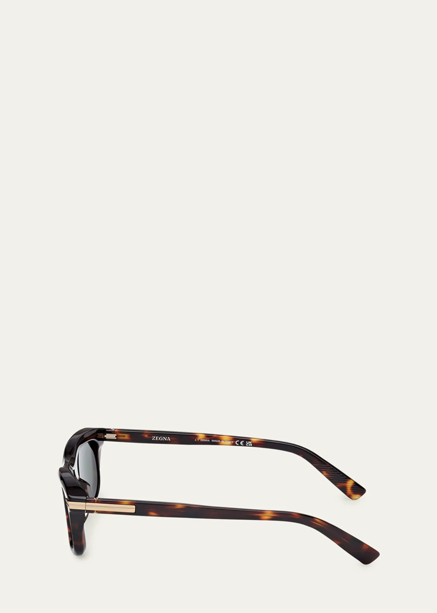 ZEGNAMen's Acetate Square Sunglasses