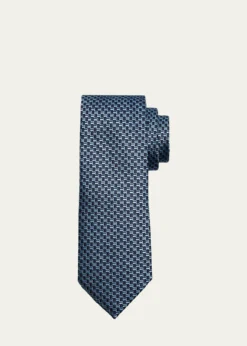 ZEGNAMen's Bicolor Basketweave Silk Tie