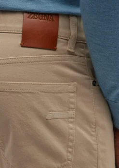 ZEGNAMen's Brushed Cotton 5-Pocket Trousers