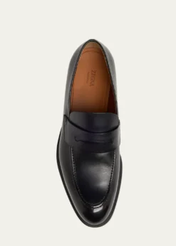 ZEGNAMen's Calfskin Penny Loafers