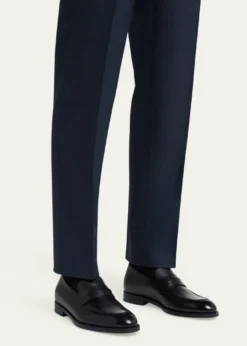 ZEGNAMen's Calfskin Penny Loafers