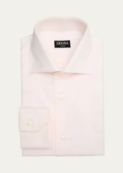 ZEGNAMen's Candy Stripe Trofeo Twill Dress Shirt