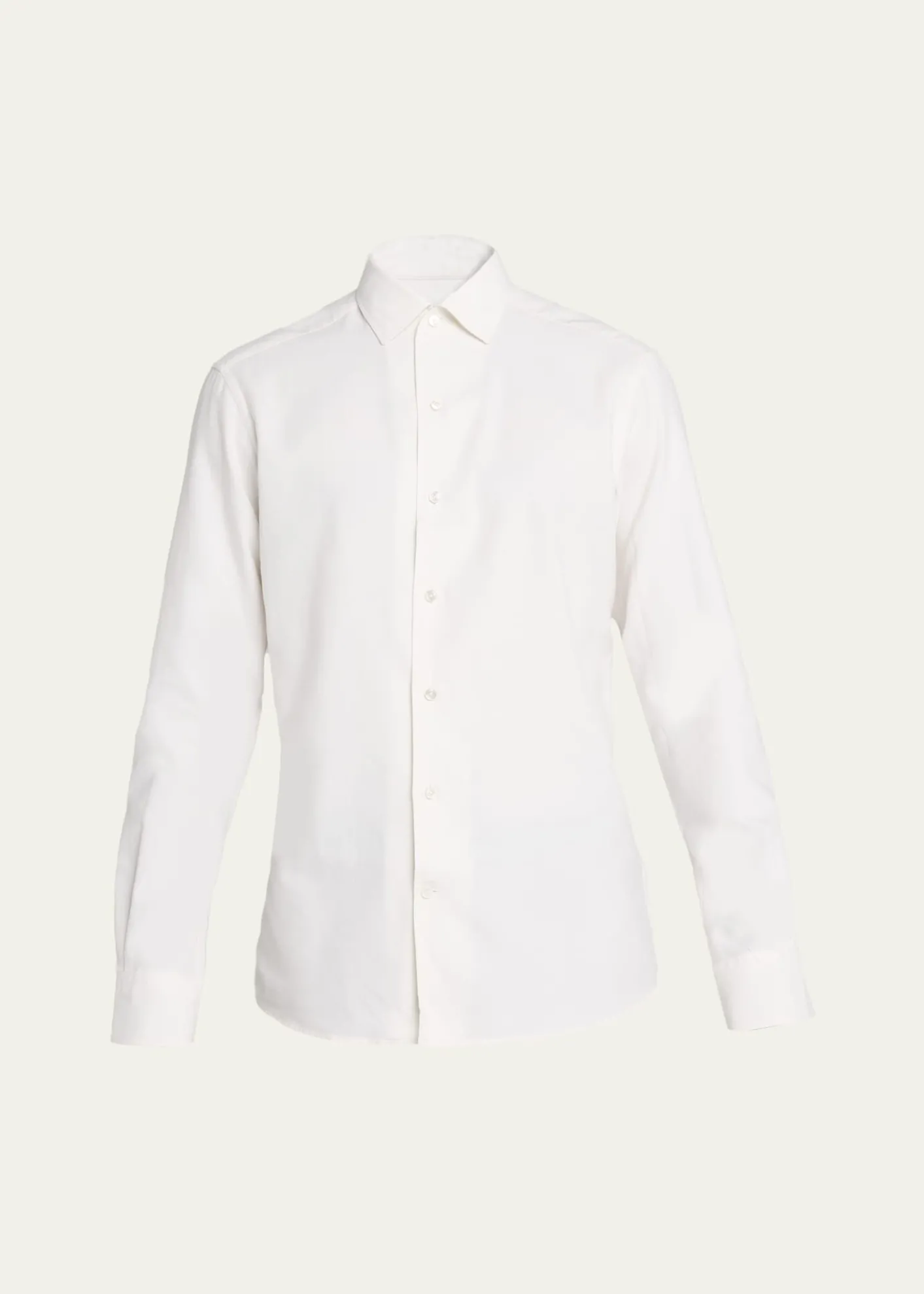 ZEGNAMen's Cashco Cashmere and Cotton Classic-Fit Sport Shirt