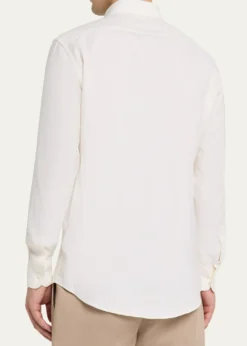 ZEGNAMen's Cashco Cashmere and Cotton Classic-Fit Sport Shirt