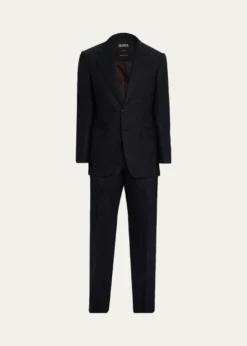 ZEGNAMen's Centoventimila Wool Tonal Stripe Suit