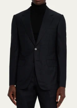 ZEGNAMen's Centoventimila Wool Tonal Stripe Suit