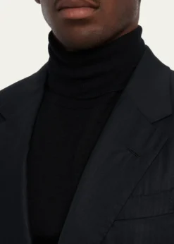 ZEGNAMen's Centoventimila Wool Tonal Stripe Suit