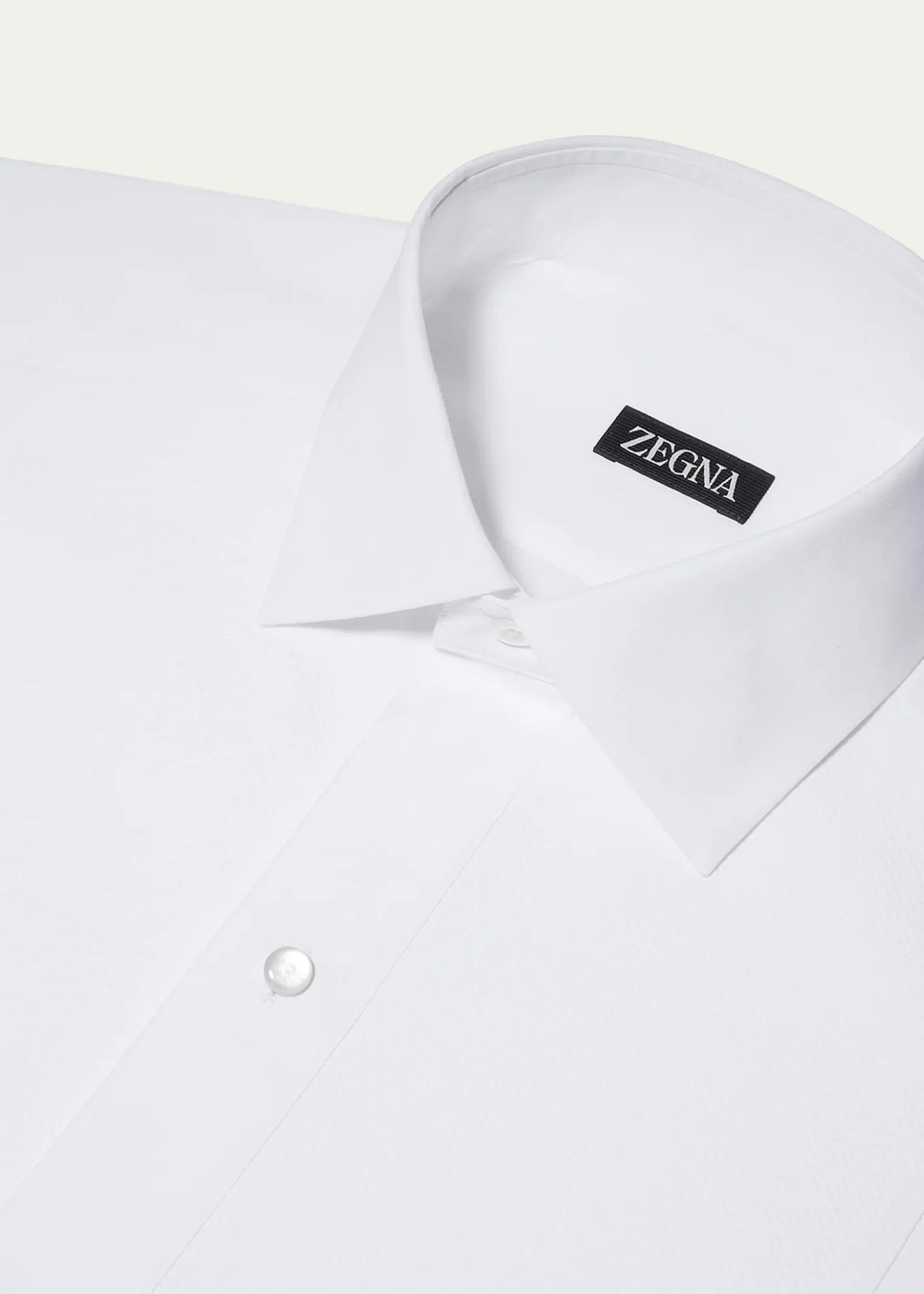 ZEGNAMen's Formal Piquet Evening Shirt