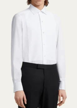 ZEGNAMen's Formal Piquet Evening Shirt