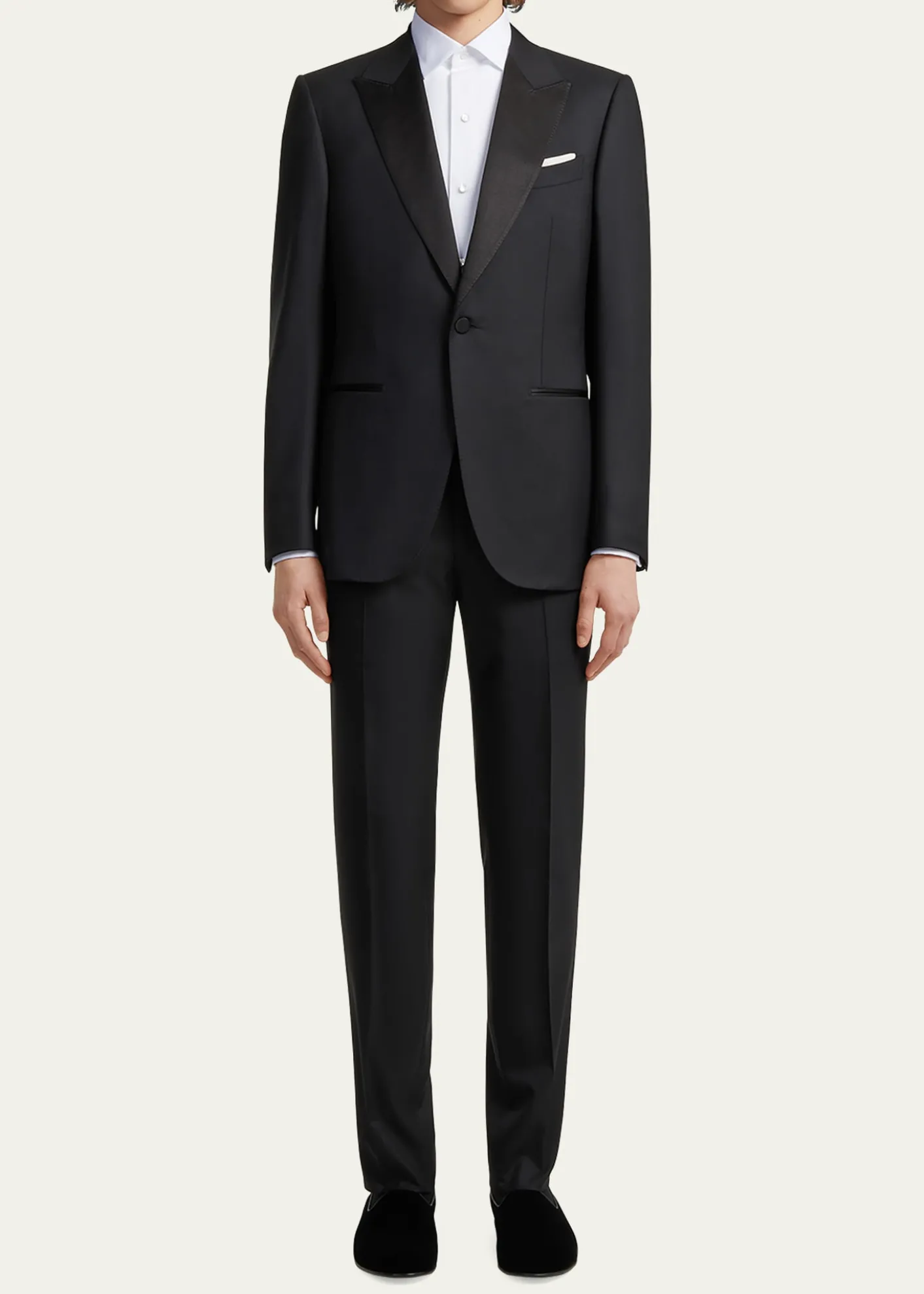 ZEGNAMen's Formal Piquet Evening Shirt