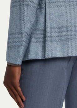 ZEGNAMen's Maxi-Plaid Woven Patch-Pocket Sport Coat