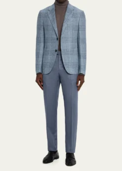 ZEGNAMen's Maxi-Plaid Woven Patch-Pocket Sport Coat