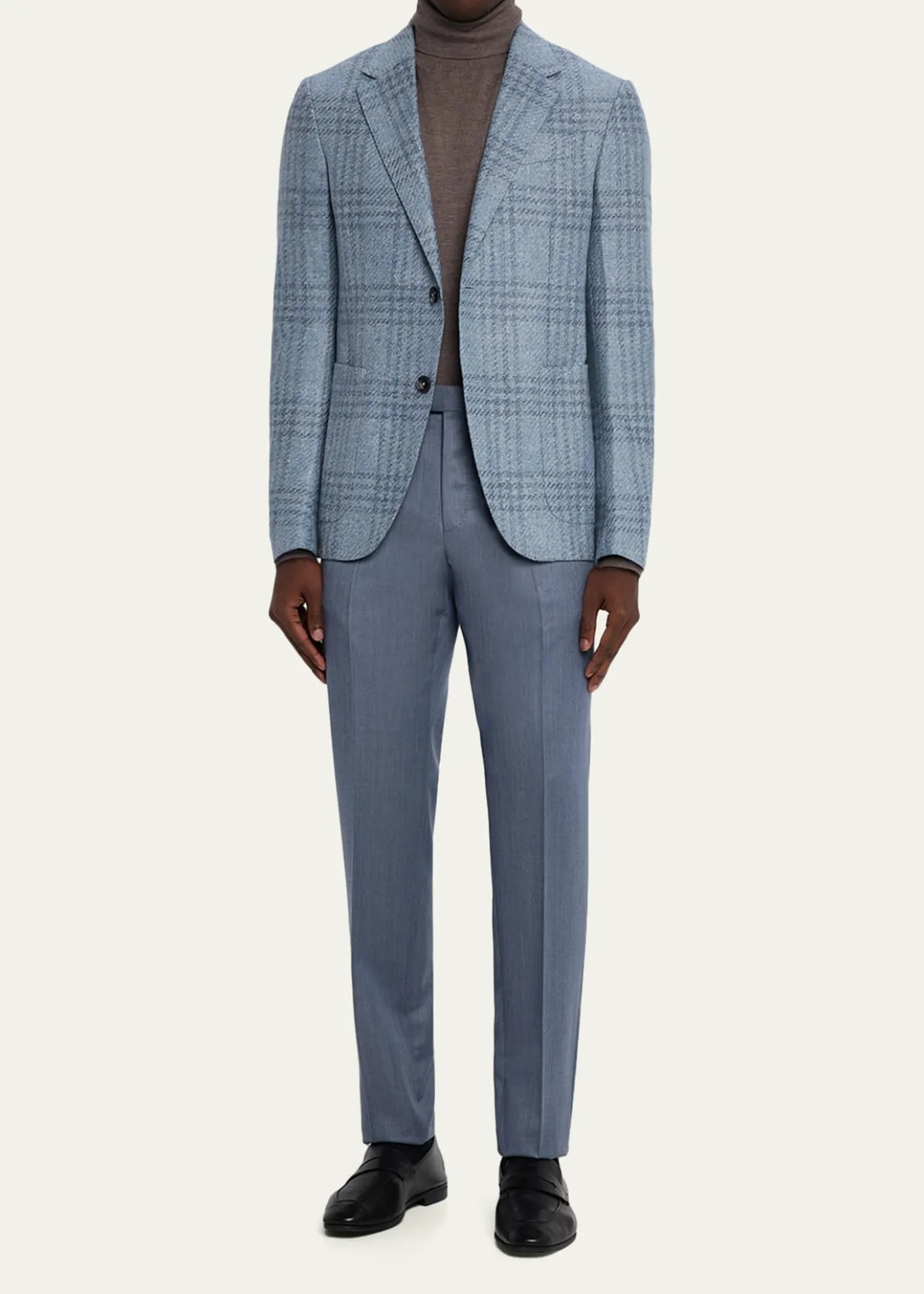 ZEGNAMen's Maxi-Plaid Woven Patch-Pocket Sport Coat